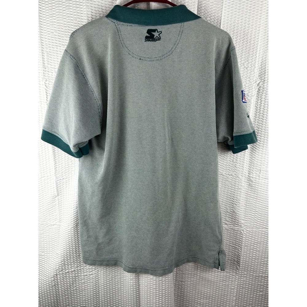 Vintage Philadelphia Eagles NFL Pro Line Starter Green polo shirt‎ size MEDIUM - Picture 6 of 6